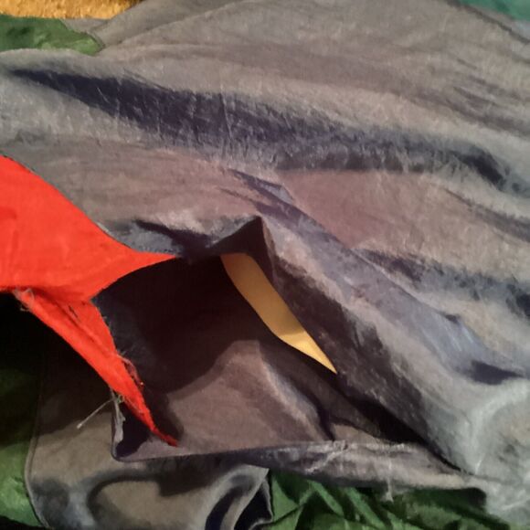 Vintage Active Wear Nylon Jacket Zip Up Blue Red Green Size large - Picture 9 of 9